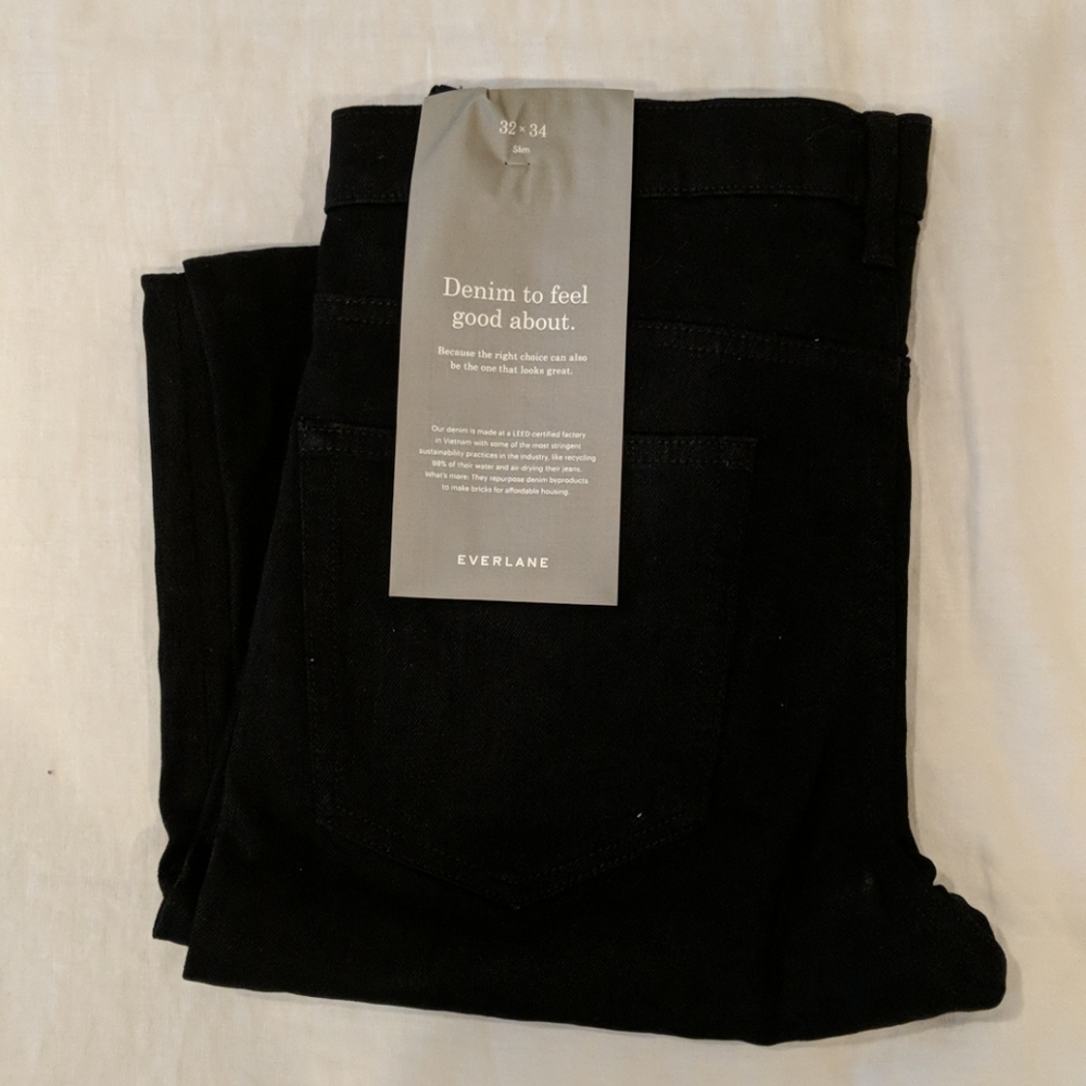 Everlane black denim jeans 32/34